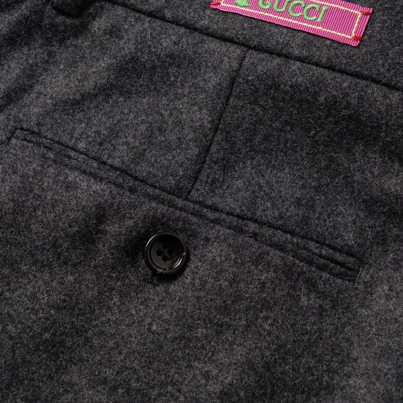 GUCCI SS23 Casual Pants Men's Dark Gray-5