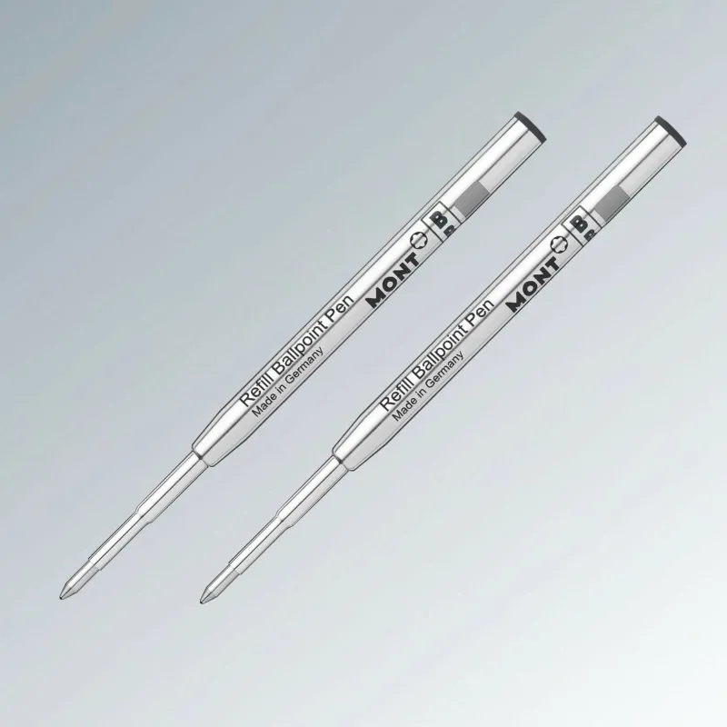 MONTBLANC Mysterious Black, Ballpoint Pen Refills, Smooth Handwriting, Two Piece Set Replacement Movement-3