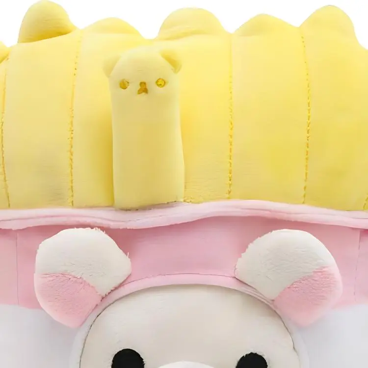 SAN X Relaxing Bear Dolls Plush Doll 6.3cm Height-1