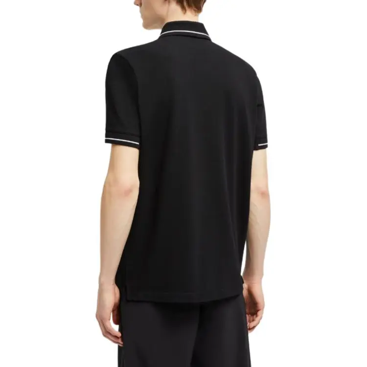 Moncler Logo Patch Short Sleeved Polo Shirt-2