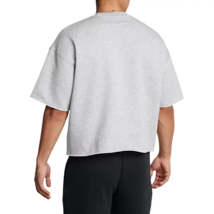 Under Armour Icon FW24 T Shirt Men's Modern Gray Light Heather Flower-3