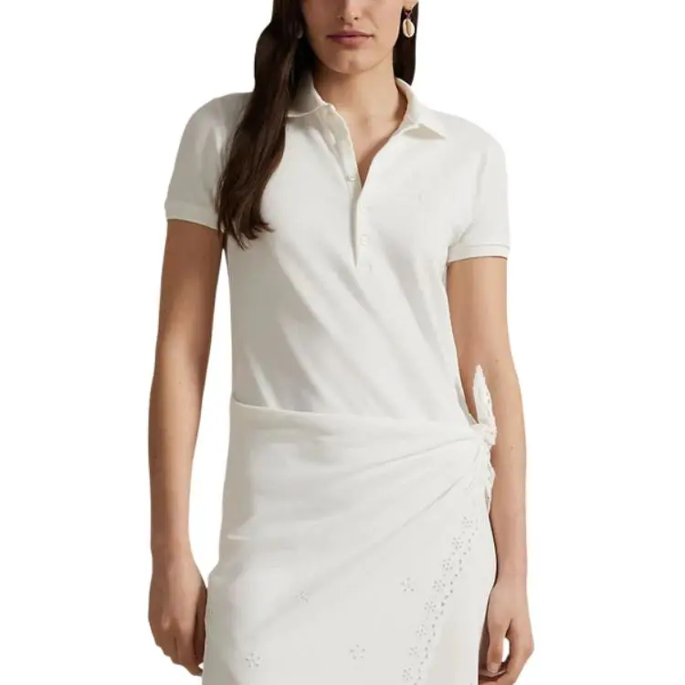 Polo Ralph Lauren Short Sleeved Dress Women's White-4