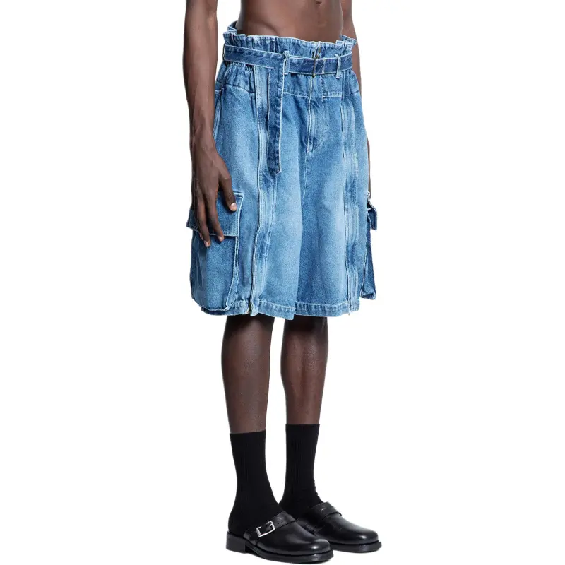 HED MAYNER Denim Shorts Men's Blue-2