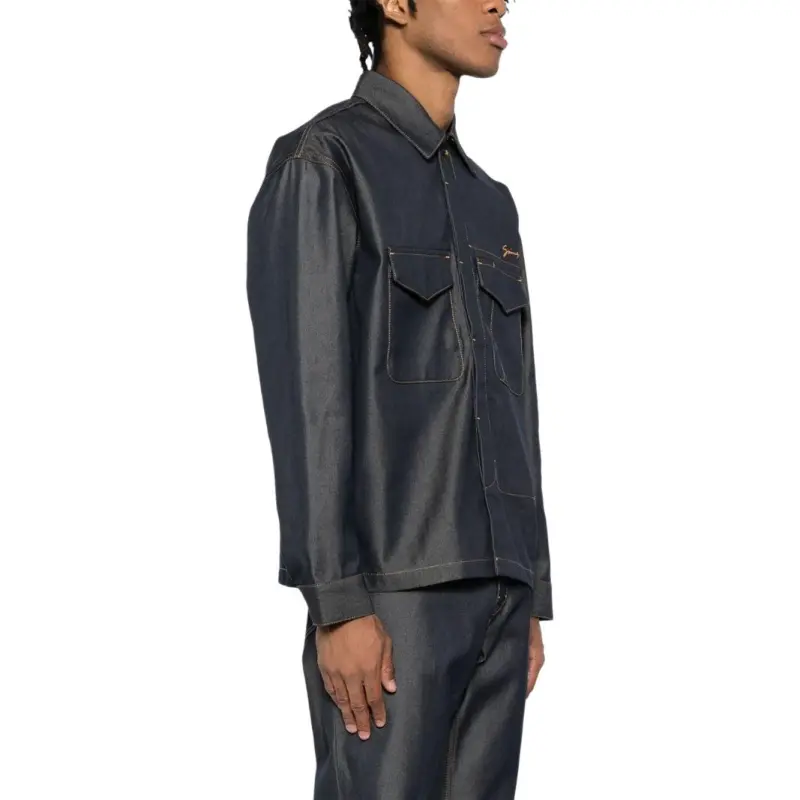 Givenchy Embroidered Denim Shirt-4