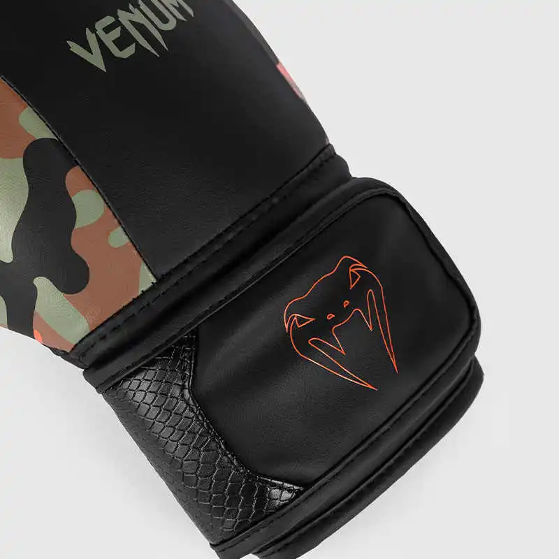 VENUM Boxing Gloves PU Training Unisex Black/Khaki Camouflage-2