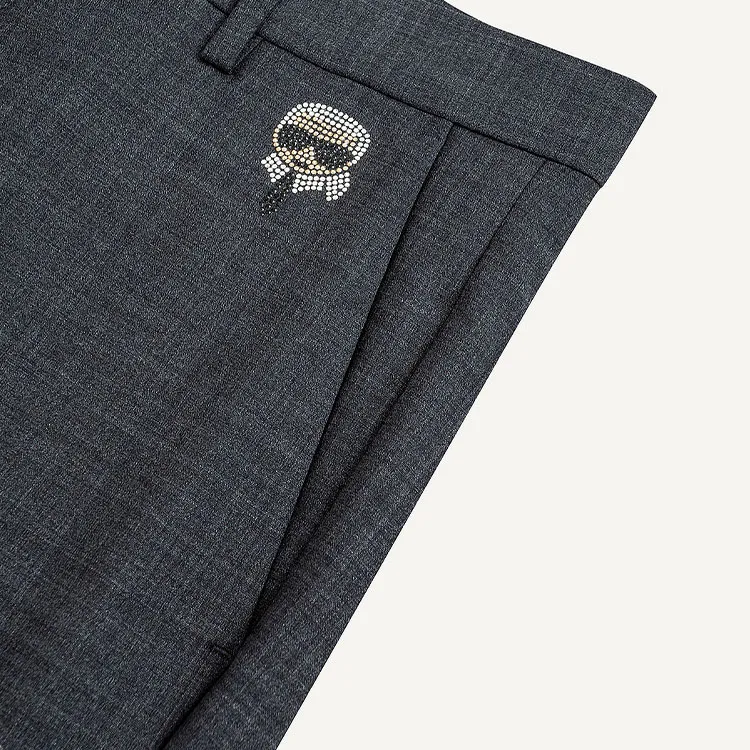 KARL LAGERFELD SS24 Casual Pants Men's Gray-6