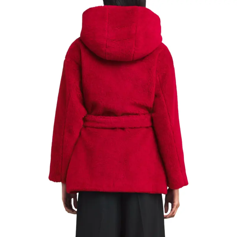 MaxMara Belted Hooded Coat-4