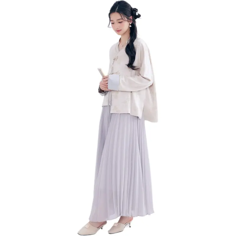 DEAR DEER PUFF Shirt Women's Moon White Jade Top-1
