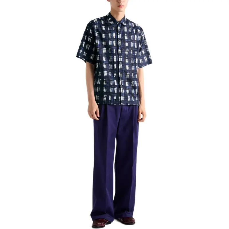 PRADA Pattern Printed Short Sleeved Shirt-1