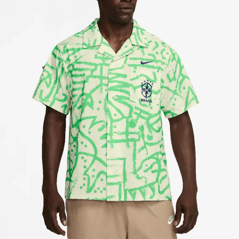 Nike SS24 Shirt Unisex Beige Green-2