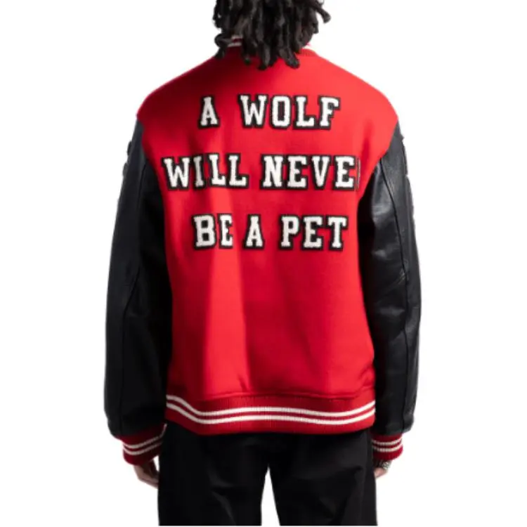 UNDERCOVER X Kamilla Tolnø Wolf Rose Varsity Jacket-4