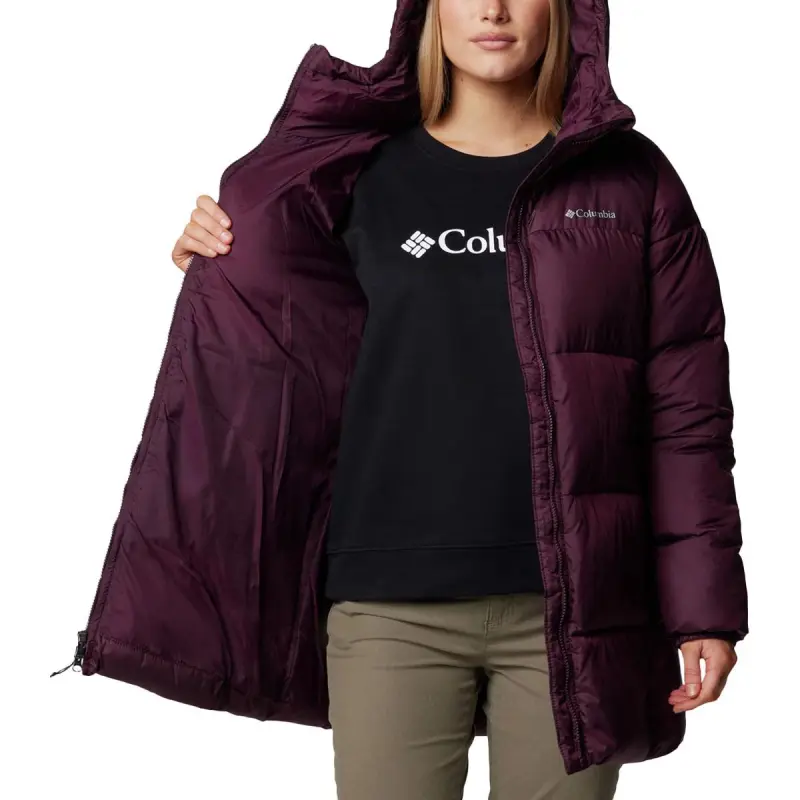 Columbia Puffer Jacket Women's Burgundy-2