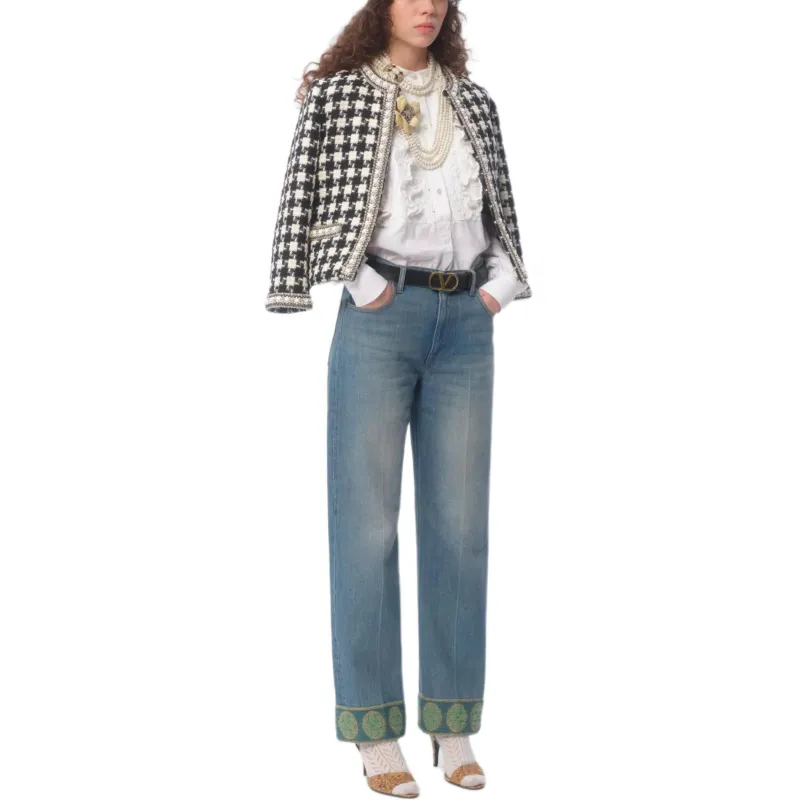 Valentino Embellished Crewneck Jacket-5