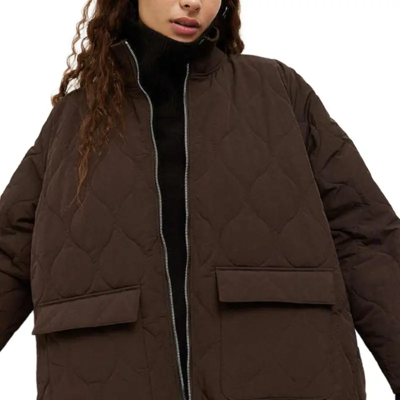 H&M Jackets & Coats Women's Dark Brown-4