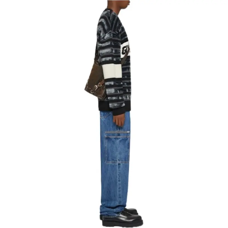 Givenchy Cargo Pants Men's Blue-3