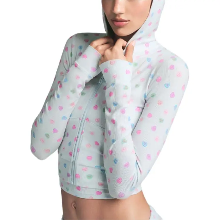 Skims Valentine's Day Collection Sweatshirts Women's CLOUD CANDY HEART PRINT/Cloud Candy Heart Print-3