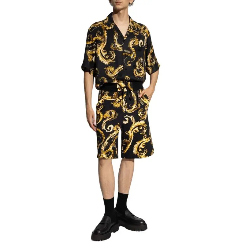 VERSACE JEANS COUTURE Chain Couture Twill T shirt-2