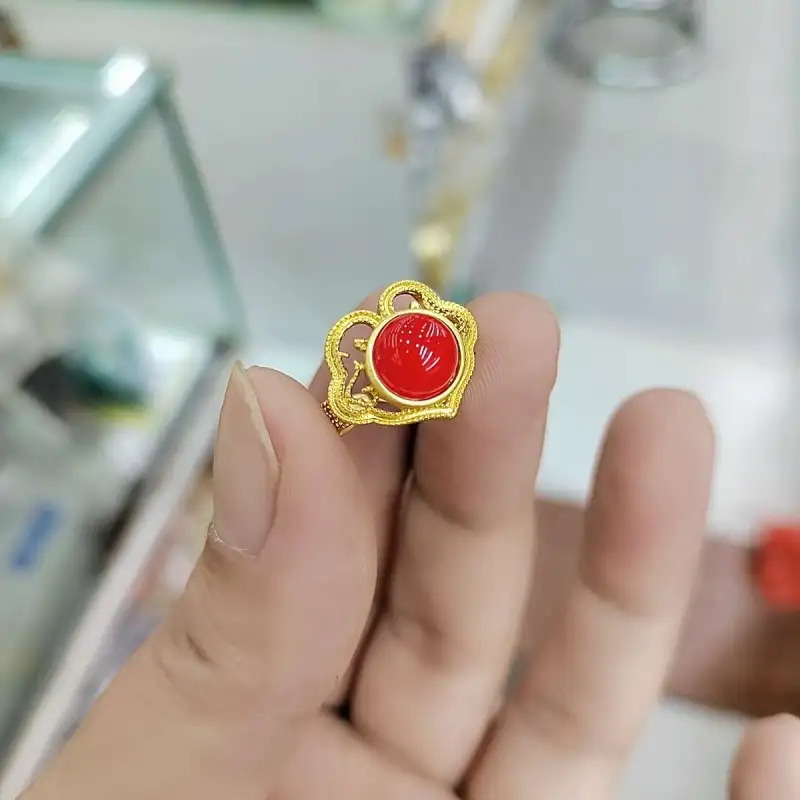 Gifts Jade Rings Unisex-5