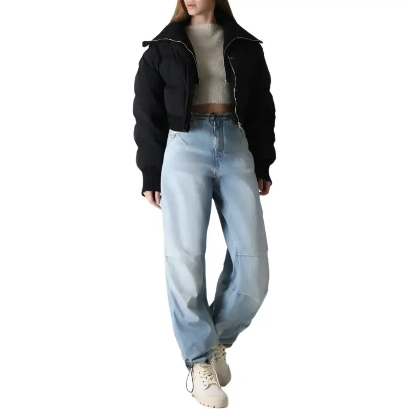 Jacquemus La Doudoune Briciola Cropped Puffed Jacket 'Black'-2