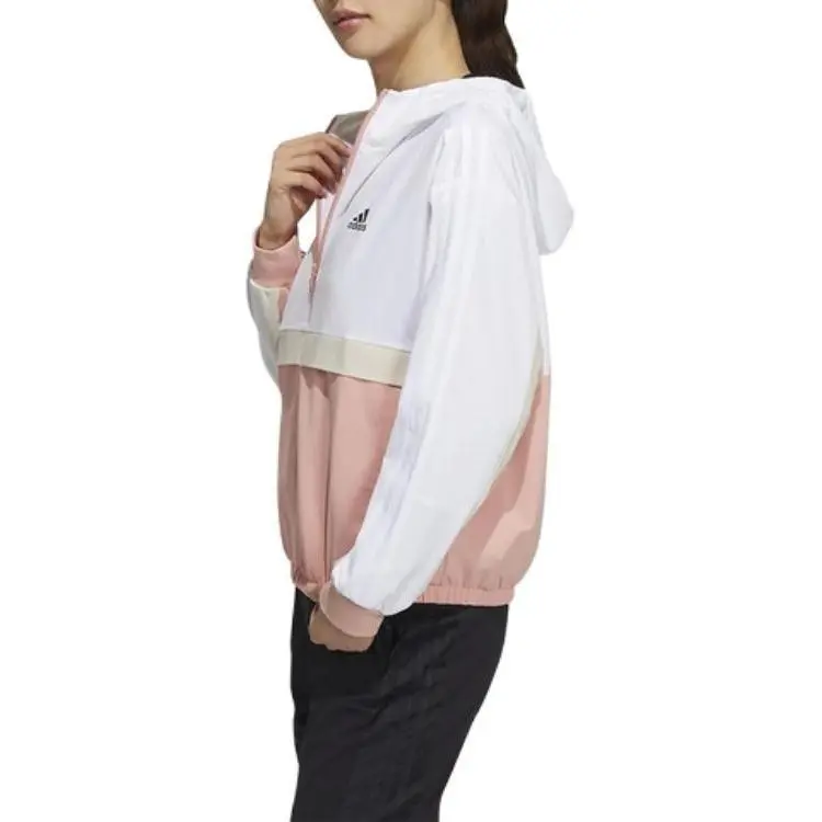 Adidas Jackets Women's White Pink Multicolor-2