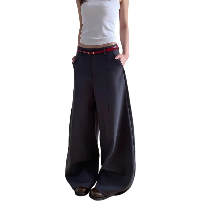 VINMUK Casual Pants Unisex Gray-5