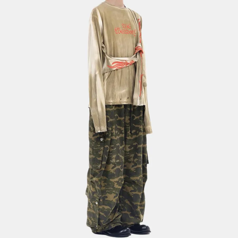 WE11DONE Cargo Pants Men Camouflage-4