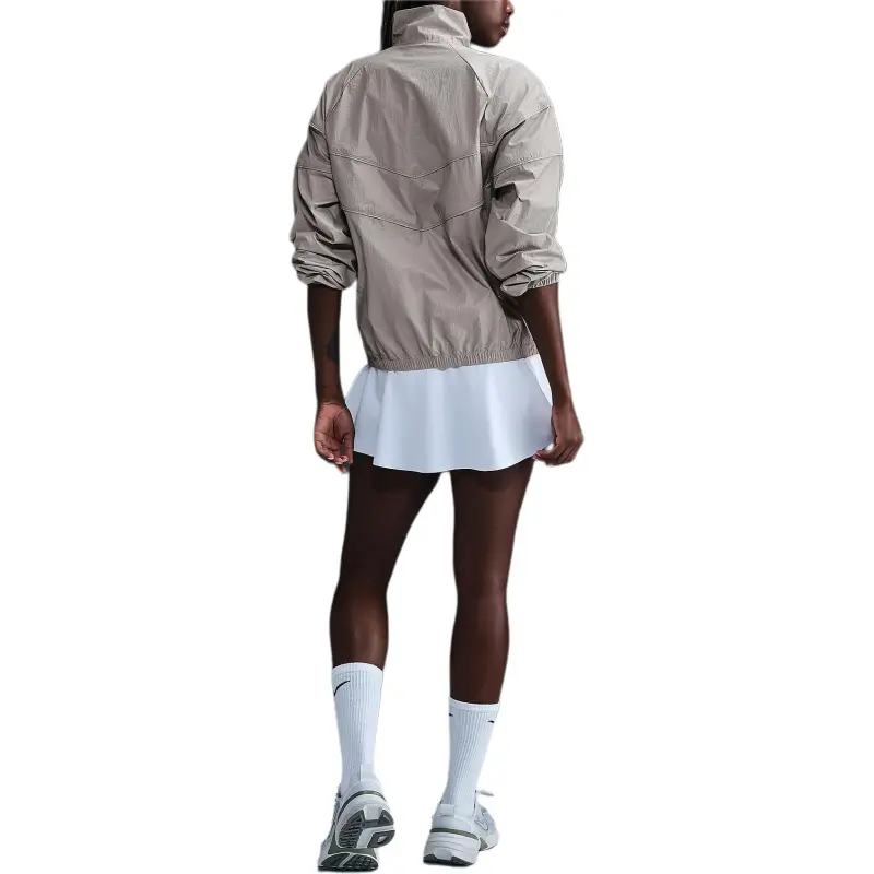 Nike Windrunner Jackets Coats Women's Light Iron Ore/Flat White Aluminum-2