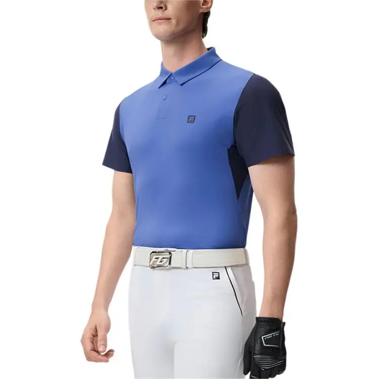 FILA Golf Series SS25 Polo Shirt Men's Blue-3