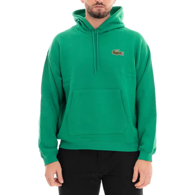 LACOSTE Crocodile patch Hoodie-1