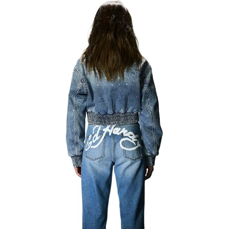 Ed Hardy x BRUNO FW24 Puffer Jacket Women's Indigo-2