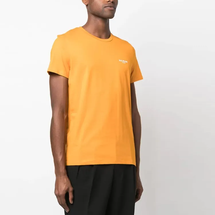 BALMAIN T Shirts Men Orange-2