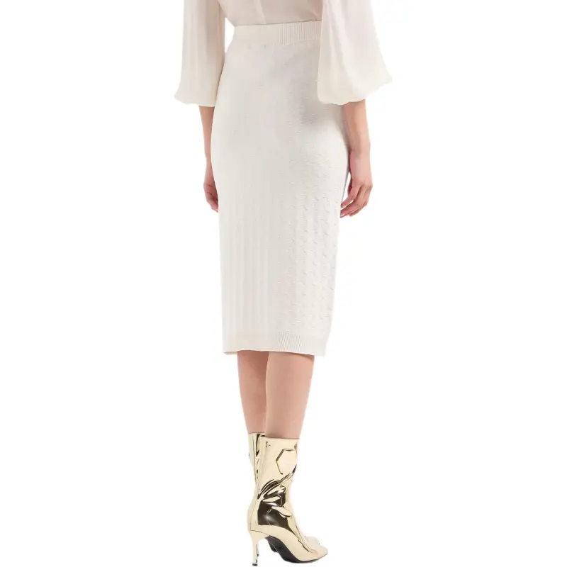 ARMANI EXCHANGEAE Casual Long Skirt Women's White-2