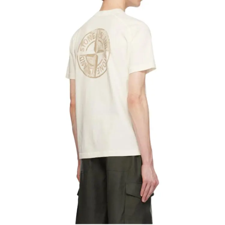 STONE ISLAND Logo Printed Short Sleeved T Shirt-4