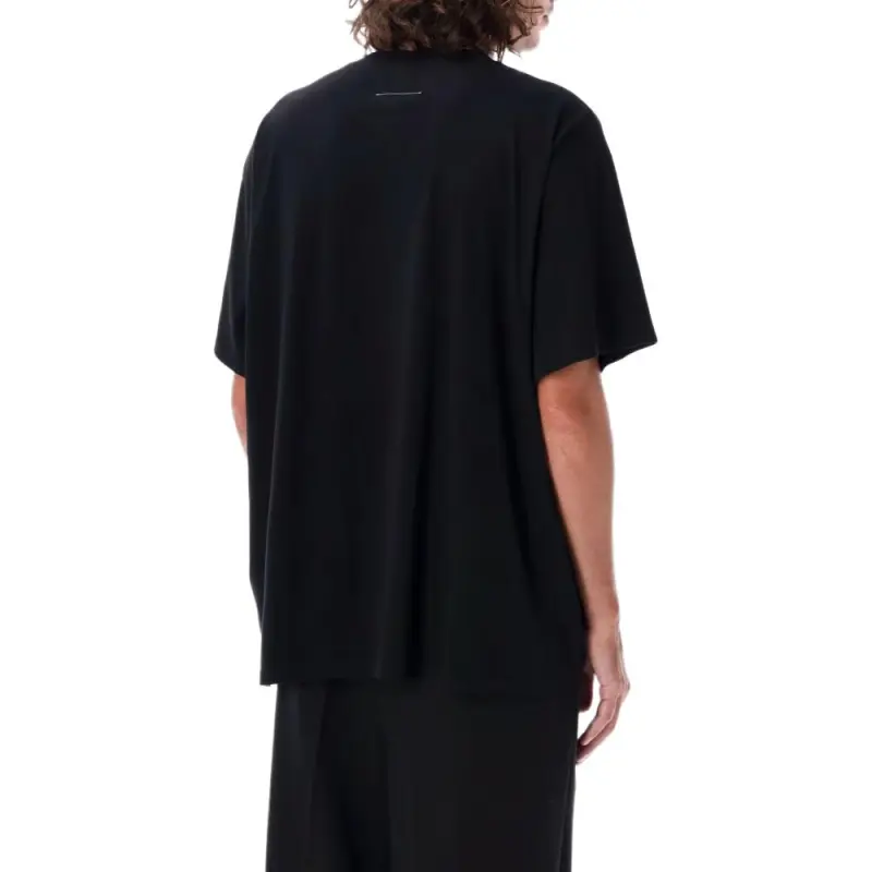 MM6 Maison Margiela Numbers Motif Patch Crewneck T Shirt-3