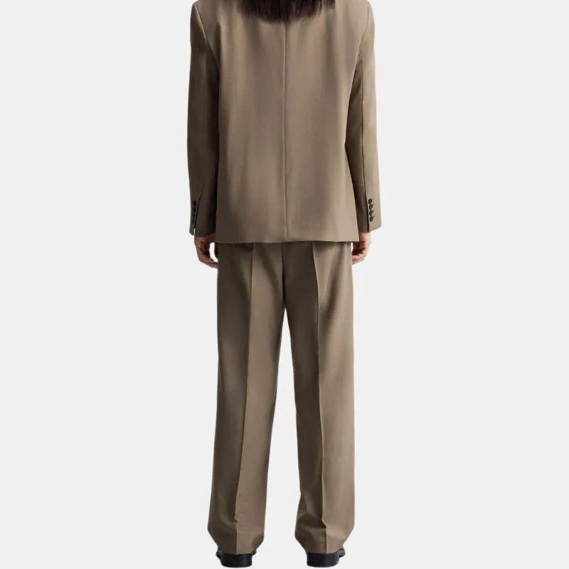 ZARA Suit Trouser Men's Brown/Dark Taupe-4