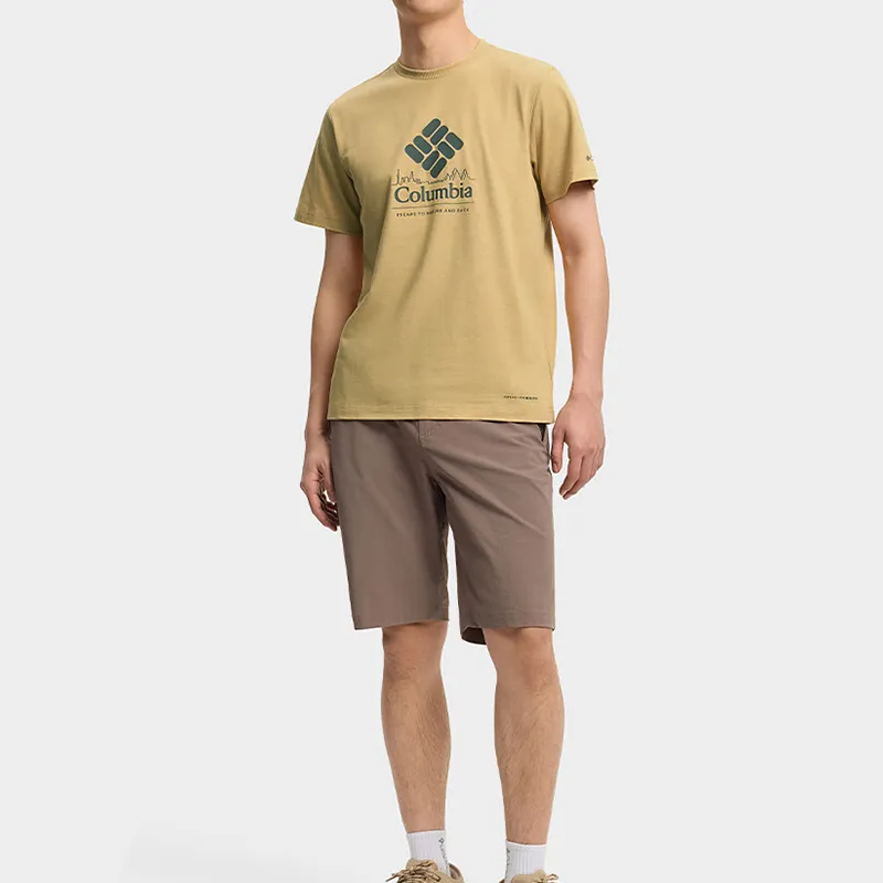 Columbia City Outdoor Collection T Shirt Men's Yellow-3