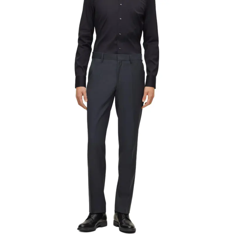 HUGO BOSS Slim-Fit Two-Piece Suit In Wool Business Suits Men's Dark Gray-3