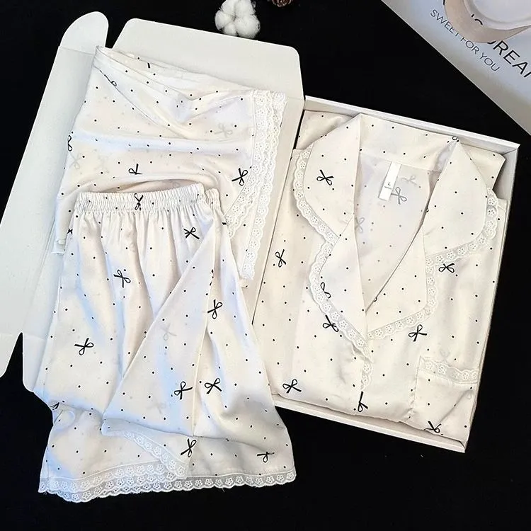 WANANNI Pajama Set Women's White-2