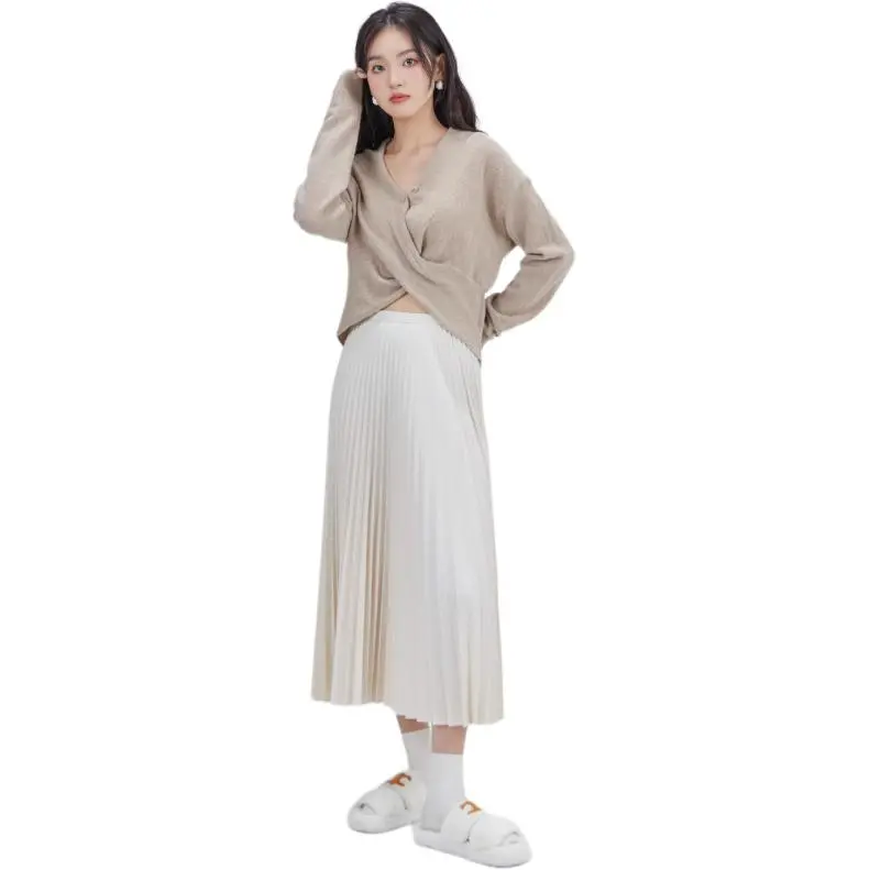 DEAR DEER PUFF Sweater Women's Light Coffee-2