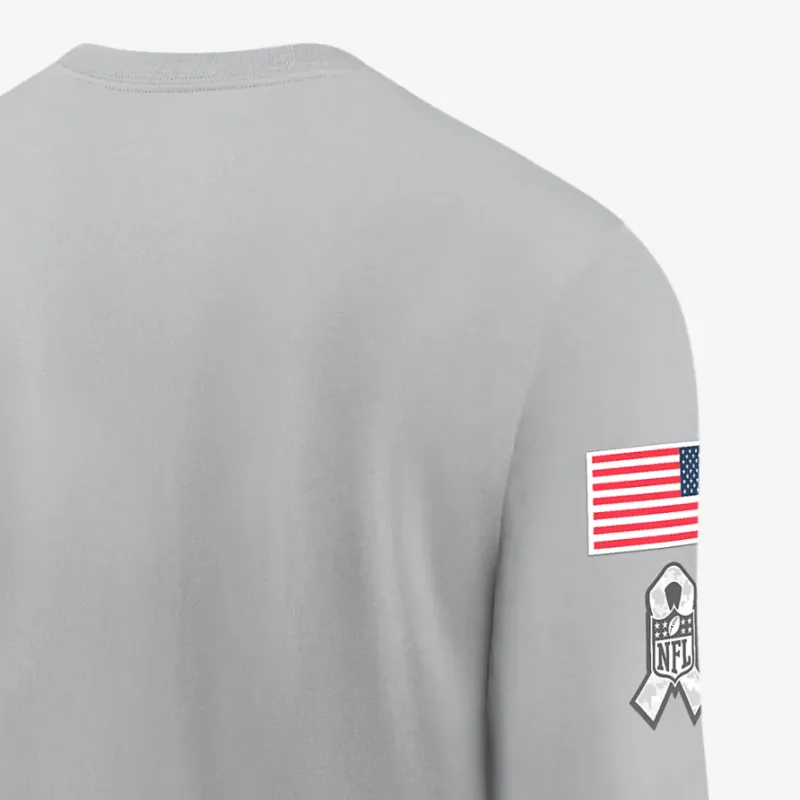 Nike New Orleans Saints Salute To Service Mascot Edge Legend Men's Nike Nfl Long Sleeve T Shirt-2