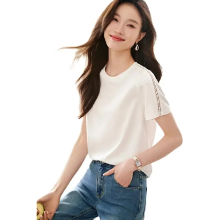 Mo Han Yi Mei T Shirt Women's White-1