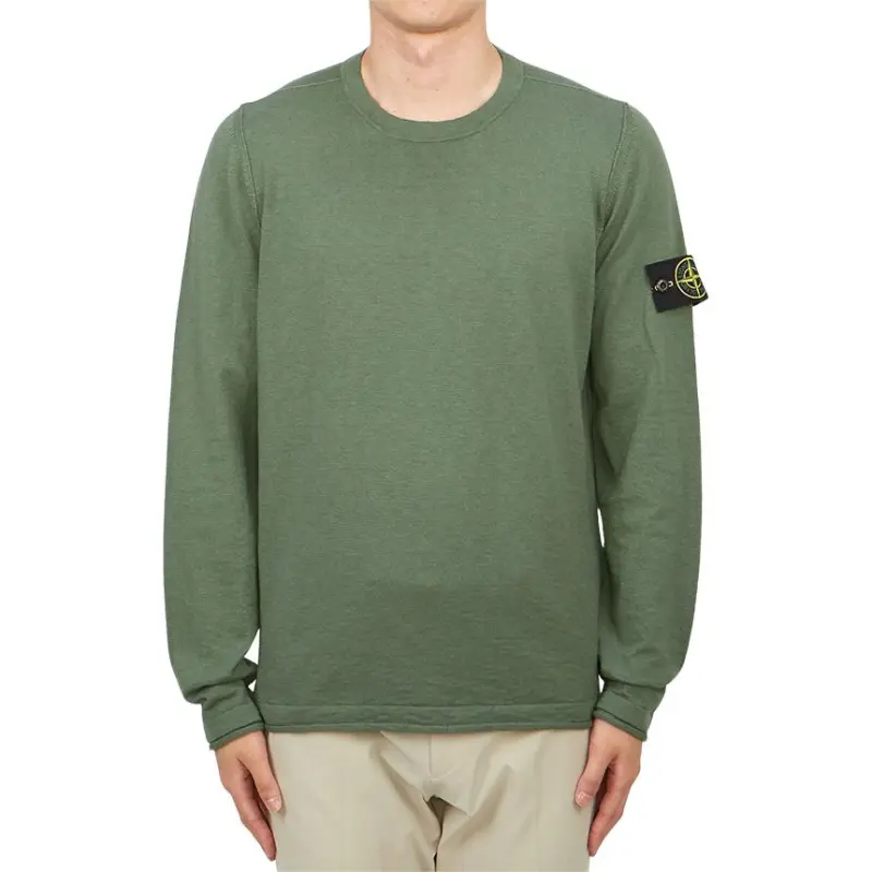 STONE ISLAND Logo Patch Crewneck Jumper-3