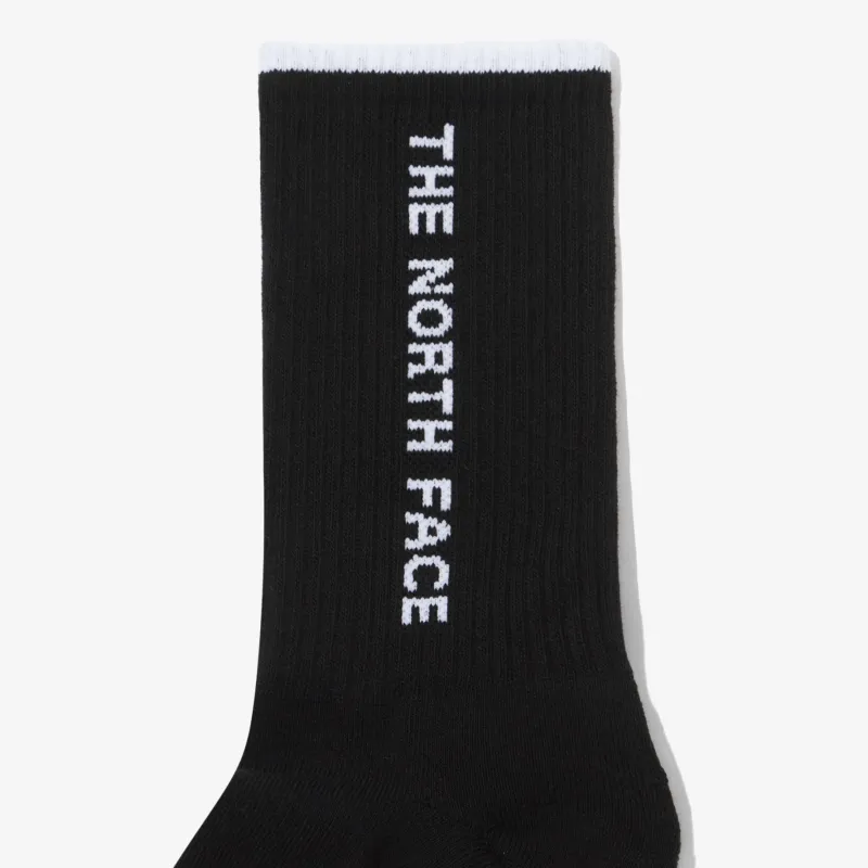 THE NORTH FACE TNF LOGO SOCKS Mid Calf Socks Unisex 1 Pack Black-3