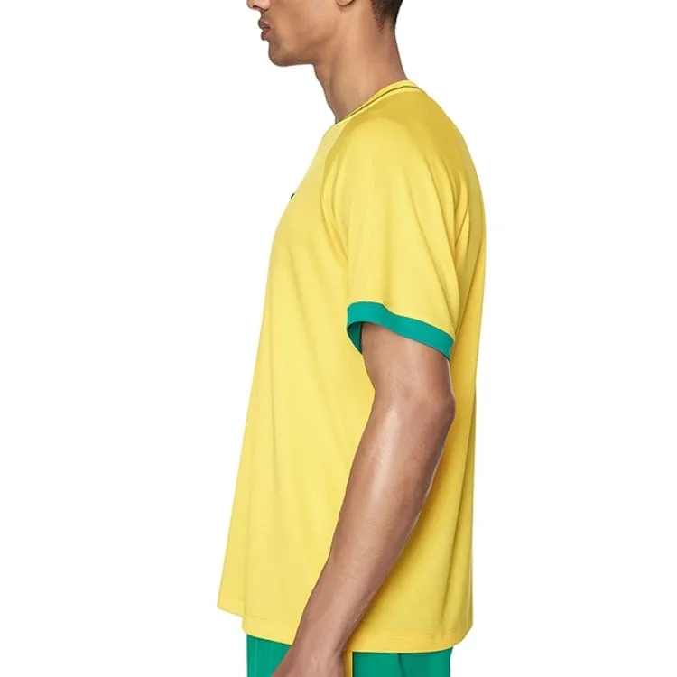 DIESEL T-Shirts Men Yellow-4