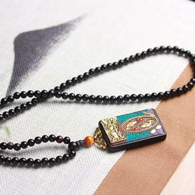 Lordship Ebony Necklaces Unisex-6