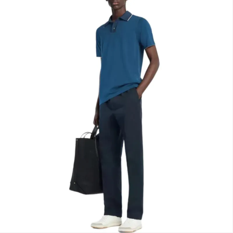 Dunhill Polo Shirt Men's Light Blue-3