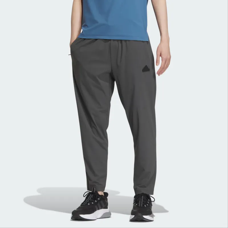 Adidas Knitted Sweatpants Men Solid Dark Gray-2