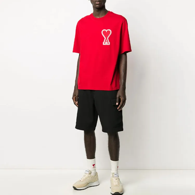 AMIPARIS T Shirts Men Red-1