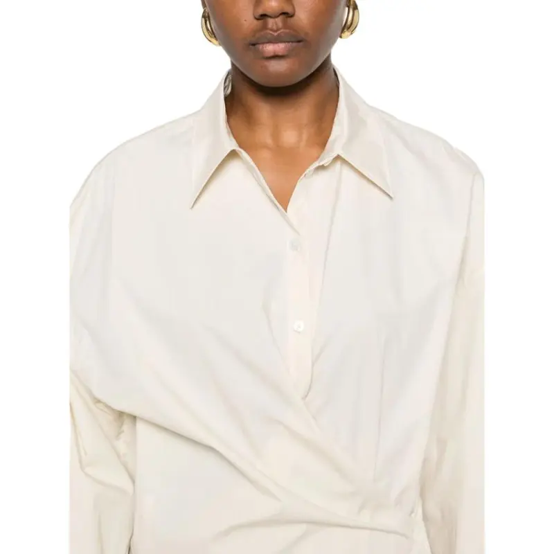 Lemaire Long Sleeved Twisted Midi Dress-4
