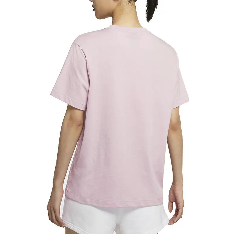 Nike Drop Shoulder Sleeve T Shirt Women's Pink-2